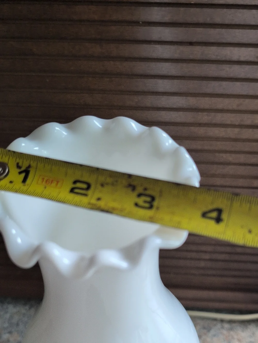 Vintage Milk Glass Hobnail Night Hurricane Electric Table Lamp Hand Painted